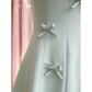 NiceVestidos - Robe courte de soirée printemps et été, nouvelle robe à bretelles sexy avec nœud vert, petite robe nv5545