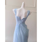 NiceVestidos-Homecoming-Kleid, blau, mit Hosenträger-Design, Taille, lang, französisch, Retro, Sommer, beliebtes Kleid für Frauen, nv5557