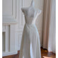 NiceVestidos-Homecoming-Kleid, weißes Hosenträger-Blumenkleid, Taillenform, französisches Retro-Sommerkleid für Frauen, nv5556