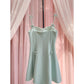 NiceVestidos - Robe courte de soirée printemps et été, nouvelle robe à bretelles sexy avec nœud vert, petite robe nv5545