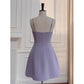 NiceVestidos-Homecoming-Kleid, französisches dreidimensionales Schleifen-Lila-Hosenträgerkleid für Frauen, High-End-Luxus, stilvoll, schlank, nv5555