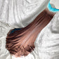 Robe sirène longue en mousseline de soie, dégradé bleu-marron, exquise, perlée, robe de bal nv5417