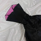Robe de bal longue en satin à fleurs exquises, noire, rose, violette, années 90, nv5373