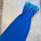 Robe de soirée en mousseline de soie bleu clair Y2K à paillettes, courte et longue, robe de bal, robe de fête d'anniversaire, robe de banquet, nv4565