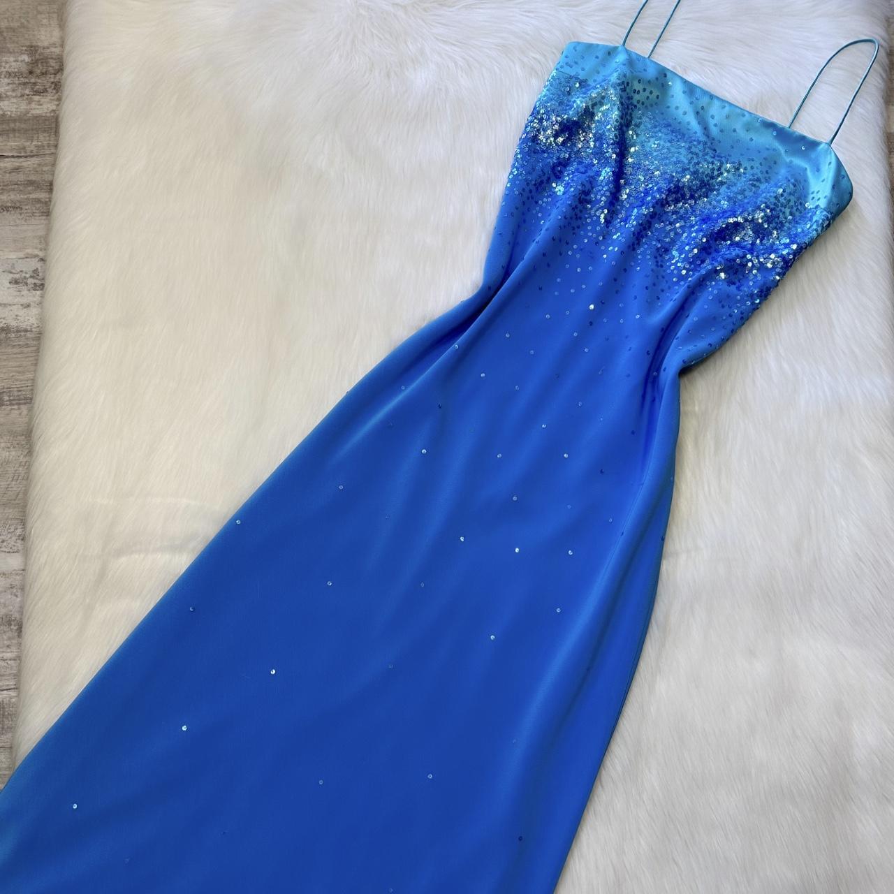 Robe de soirée en mousseline de soie bleu clair Y2K à paillettes, courte et longue, robe de bal, robe de fête d'anniversaire, robe de banquet, nv4565