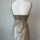 Robe de soirée longue en dentelle champagne dorée, magnifique et exquise, robe de bal, robe de soirée, robe de fête d'anniversaire, nv3734