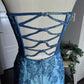 Blaues Retro-Mode-Elegantes Luxus-Wunderschönes Exquisites Ganzkörper-Perlen-Lang-Tüll-Ballkleid-Abendkleid-Partykleid-Abschlussballkleid nv3923