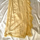 ✨Buttergelbes, modisches Hosenträgerkleid, einzigartig funkelnd, glitzernd, herzförmiger, rückenfreier Ausschnitt, Perlenquaste, langes Chiffon-Ballkleid NV5378