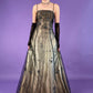 Braun Retro Fashion Gradient Exquisite Perlenbesatz Spaghetti-Trägern Lange Elegante Tüll Ballkleid Abendkleid Partykleid Ballkleid nv3754