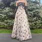 🖤Vintage Gothic Style Layered Chiffon Floral Ball Gown Satin Tulle, Ball Gown Evening Gown Party Dress nv4255