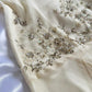 Robe longue en mousseline de soie ivoire à volants et perles, robe de soirée, robe de bal, nv4579