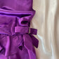 Lila Mode Kurze Satin Rüschen Homecoming Kleid Geburtstag Party Kleid nv5387