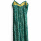 Wunderschönes grünes, kurzes Chiffon-Heimkehrkleid mit Pailletten, Ballkleid, Abendkleid, Partykleid, NV4485