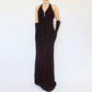Robe de soirée longue en mousseline de soie et tulle, sexy, rétro, élégante, exquise, strass, dos nu, robe de bal, robe d'anniversaire, robe de bal, nv4003