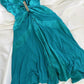 Robe de soirée courte en satin bleu vintage style fée, robe de bal, robe d'anniversaire, robe de soirée, nv4541