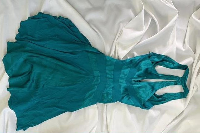 Robe de soirée courte en satin bleu vintage style fée, robe de bal, robe d'anniversaire, robe de soirée, nv4541