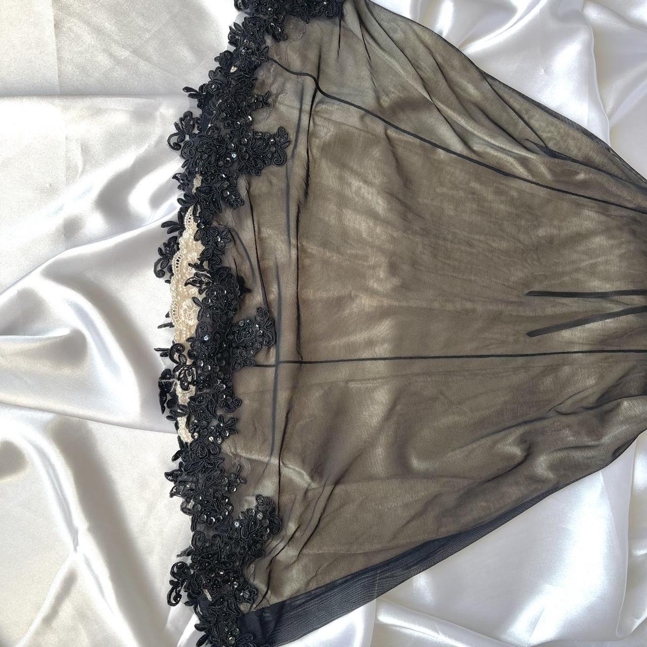 Robe de soirée courte en mousseline de soie, style rétro, noire, exquise, en dentelle, pour 19e anniversaire, nv5384