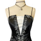 Black retro fairy exquisite beaded long satin dress prom dress nv5419