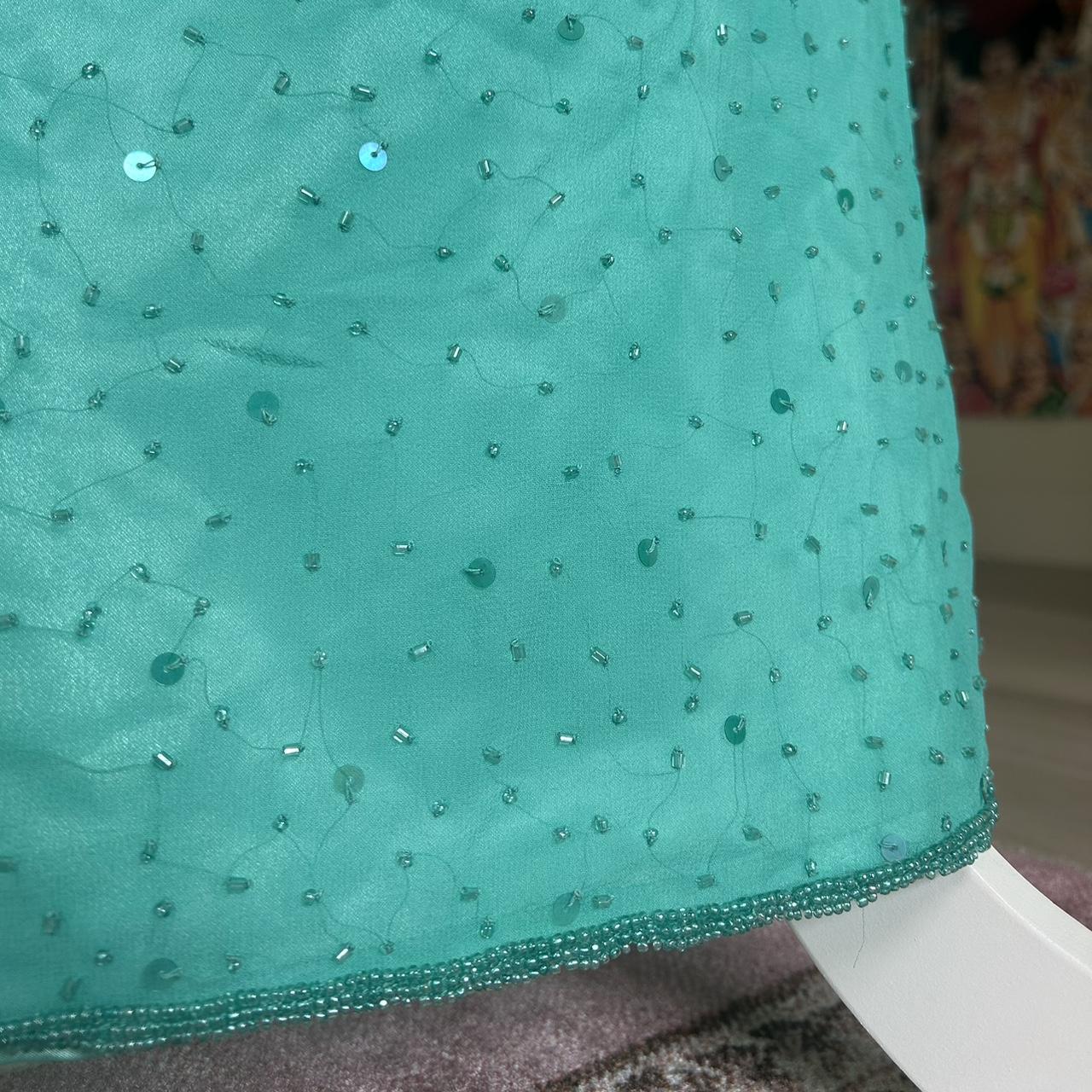 Robe de soirée longue bleue vintage à paillettes et perles, style sirène, col licou, robe de bal, robe de soirée, nv4242