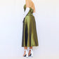 NiceVestidos-Green delicate floral applique vintage long satin gown evening dress Nv5633