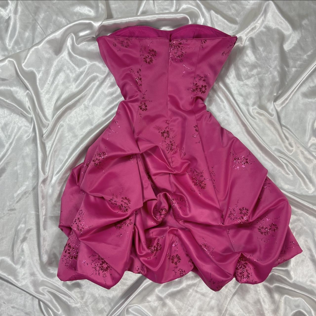 Y2K Rosa Ballkleid Homecoming Kleid Gothic Kleid Feenkleid Puffkleid Korsett nv4463