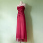 NiceVestidos--Pink vintage exquisite beaded long chiffon homecoming dress prom dress NV5656