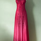 NiceVestidos – Rosa, zartes Blumenkleid mit Perlen, Vintage-Kleid, langes Tüll-Ballkleid für Damen, NV5649