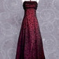 NiceVestidos-Burgundrotes Blumenkleid Vintage-Kleid Damen Exquisites langes Tüll-Ballkleid NV5644