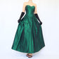 NiceVestidos-Dunkelgrün einfache Mode Retro lange Satin Kleid Abendkleid Nv5634