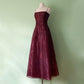 NiceVestidos-Burgundrotes Blumenkleid Vintage-Kleid Damen Exquisites langes Tüll-Ballkleid NV5646