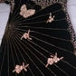 Robe de soirée courte noire à bretelles spaghetti brillantes et perles, robe de bal, robe de soirée, robe de soirée nv3428