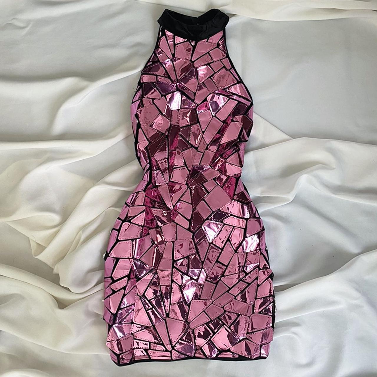Robe de soirée courte élégante en velours rose vintage, robe de cocktail, robe de soirée ...