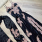 NiceVestidos-Black beautiful exquisite lace long satin formal prom dress nv5449