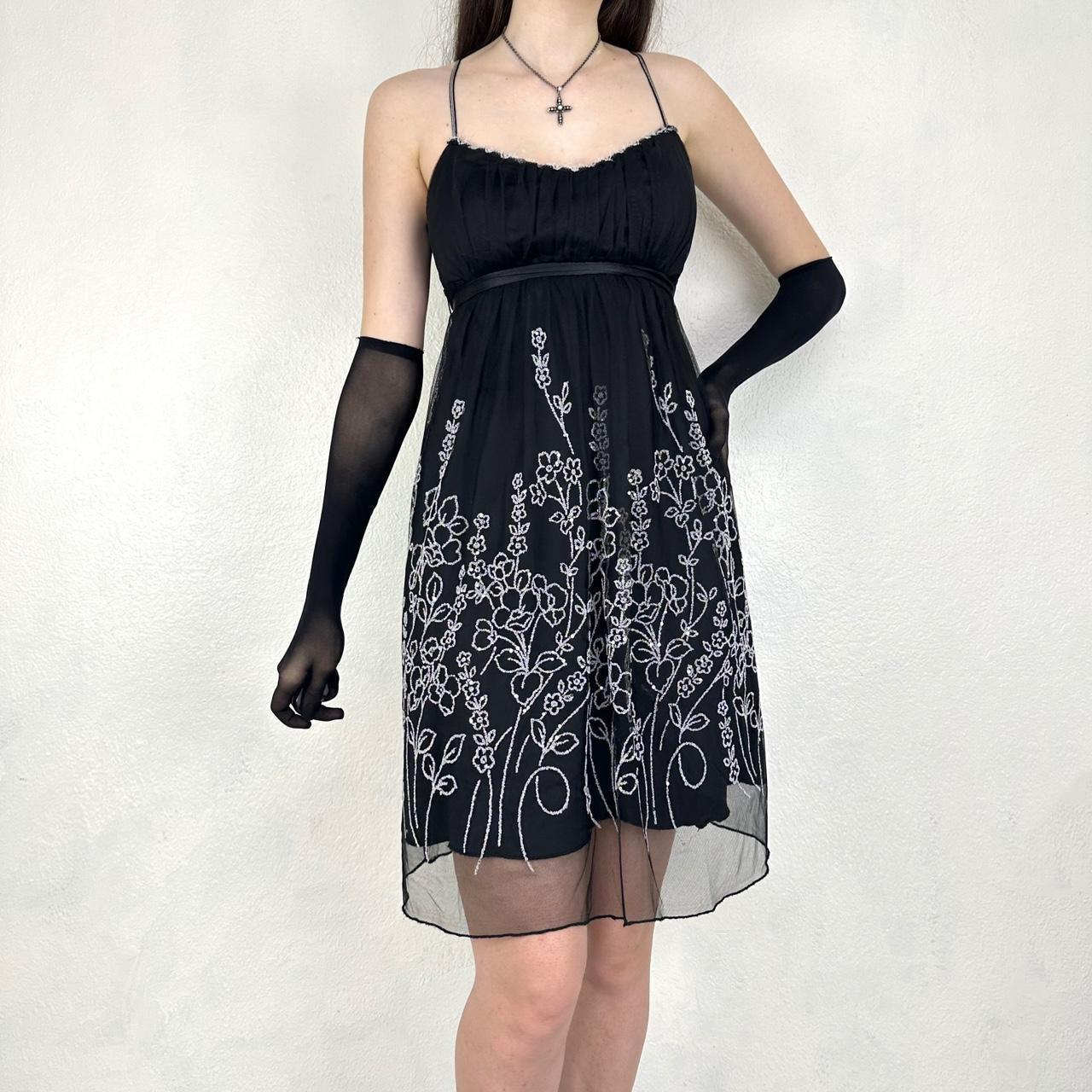 Vintage schwarz und weiß exquisite Perlen mittellangen Chiffon Homecoming Kleid Ballkleid Geburtstag Partykleid nv5405