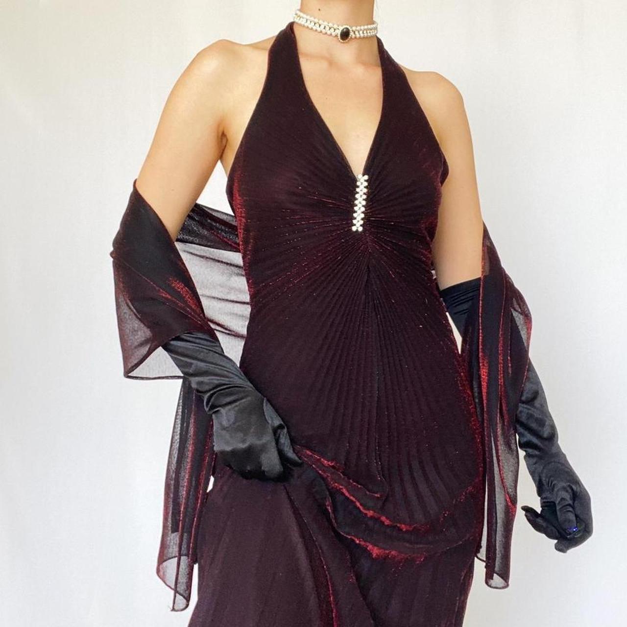 Robe de soirée longue en mousseline de soie et tulle, sexy, rétro, élégante, exquise, strass, dos nu, robe de bal, robe d'anniversaire, robe de bal, nv4003