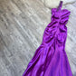 NiceVestidos-Lila Mode One-Shoulder-schöne exquisite Blumen lange Satin formale Ballkleid nv5452