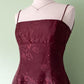 NiceVestidos-Burgundrotes Blumenkleid Vintage-Kleid Damen Exquisites langes Tüll-Ballkleid NV5646