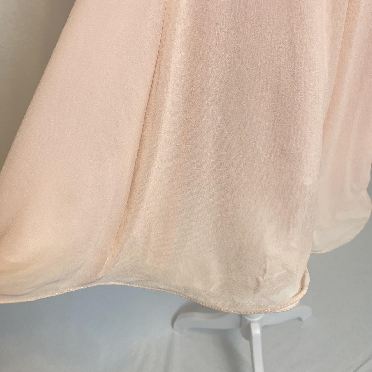 Robe de soirée courte en mousseline de soie, rose clair, brillante, douce, élégante, délicate, florale, perlée, paillettes, robe de bal, robe de soirée, robe de bal, robe de bal nv3828