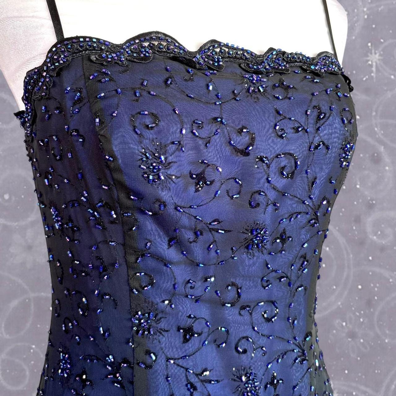 NiceVestidos-Retro dress ladies purple black exquisite long prom dress NV5642