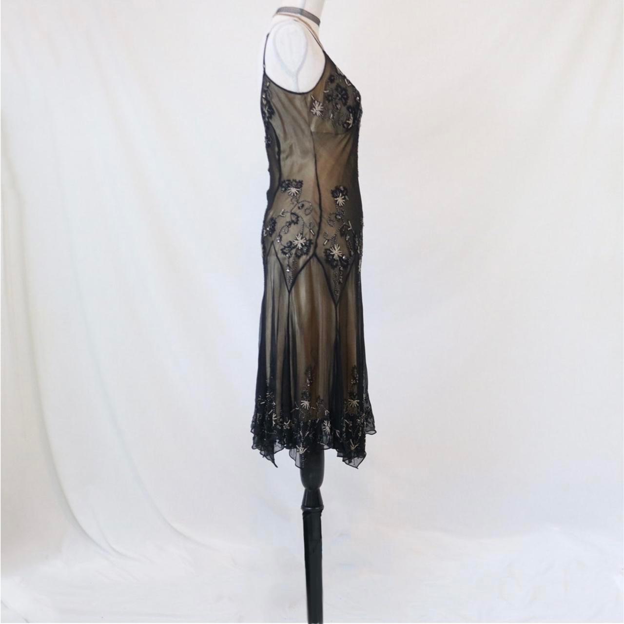 Braunes, perlenbesetztes, kurzes/mittellanges Chiffon-Heimkehrkleid, Geburtstagspartykleid, nv4978