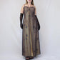 ✨ Empire Dress Vintage Gold Floral Glitter Ombre Beaded High Waist Long Tulle Formal Prom Dress Evening Gown Party Dress nv4983