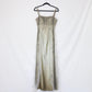 ✨Vintage Champagner-Gold Empire-Kleid Hohe Taille Fee Langes Tüll Formelles Ballkleid Abendkleid nv4992