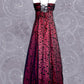 NiceVestidos-Burgundrotes Blumenkleid Vintage-Kleid Damen Exquisites langes Tüll-Ballkleid NV5644