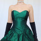NiceVestidos-Dunkelgrün einfache Mode Retro lange Satin Kleid Abendkleid Nv5634