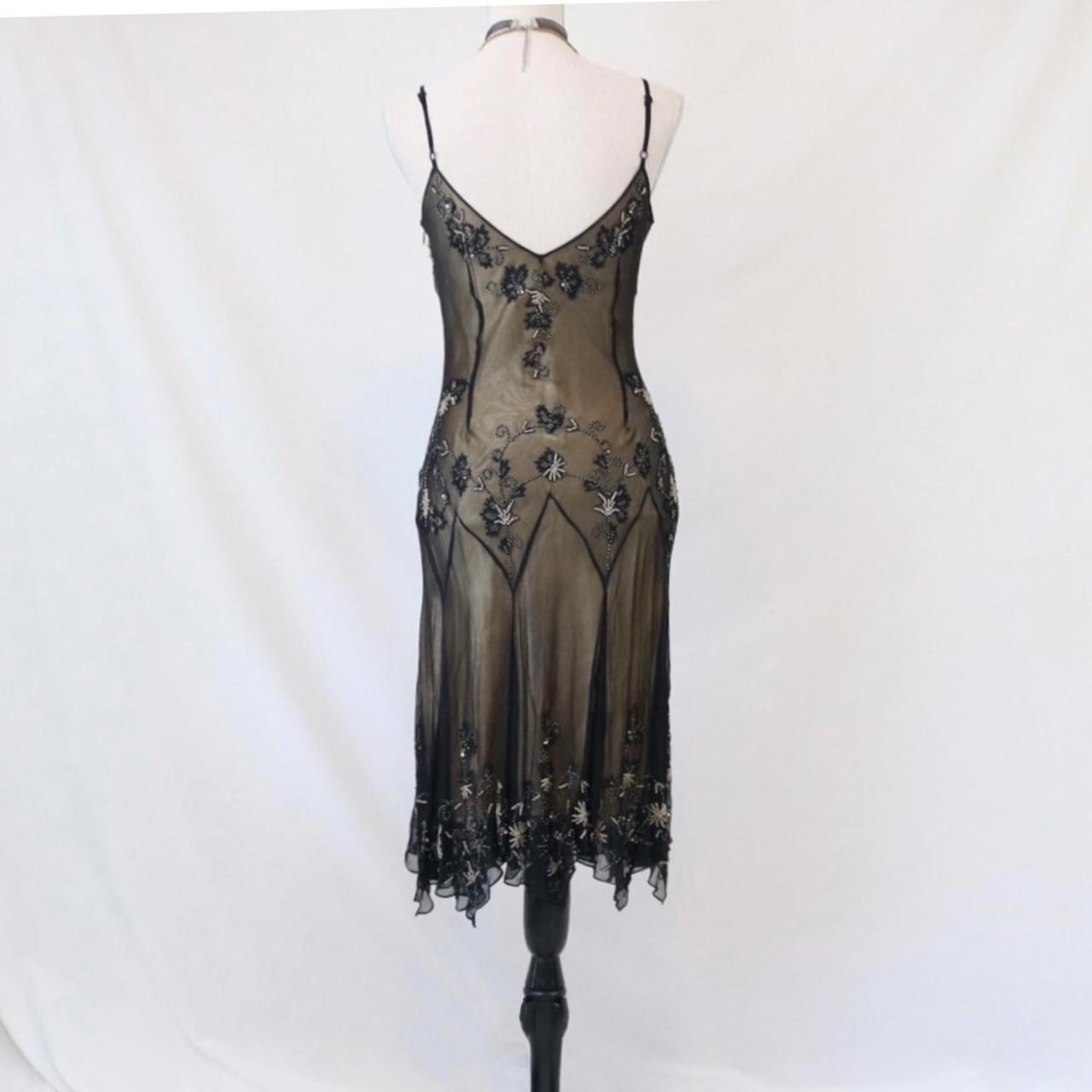 Braunes, perlenbesetztes, kurzes/mittellanges Chiffon-Heimkehrkleid, Geburtstagspartykleid, nv4978