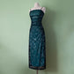 NiceVestidos - Robe de bal longue en mousseline de soie verte exquise et perlée NV5654