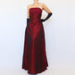 NiceVestidos-pink vintage floral long satin dress Nv5632
