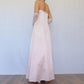 NiceVestidos-Fairy dress. Vintage dress, exquisite floral dress, pink vintage floral long satin dress Nv5631