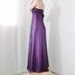 Robe de soirée longue en satin et tulle, dos nu, à lacets, élégante, dégradé de couleurs, perles exquises, bretelles spaghetti, violet, nv3669