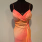 Orange Fashion Gradient Elegante Ärmellose Lange Chiffon Bodenlangen Ballkleid Abendkleid Partykleid nv3722